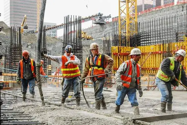 Construction workplace in Japan